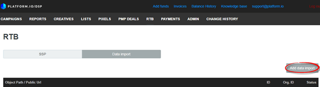 Add data import